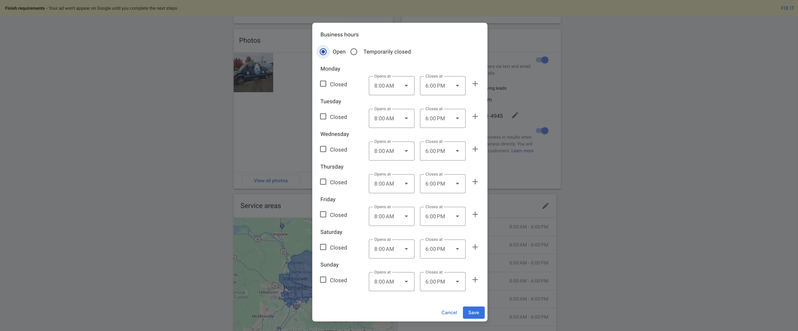 How to Change Business Hours & Ad Schedule in Google Local Services Ads