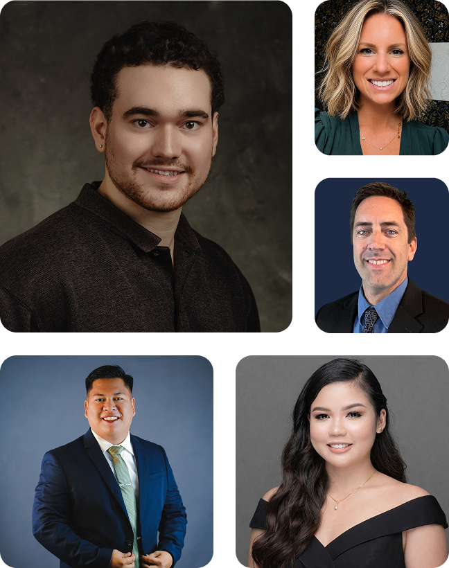 Group of professional headshots